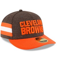 Men's Cleveland Browns New Era Brown/Orange 2018 NFL Sideline Home Official Low Profile 59FIFTY Fitted Hat 3058499